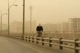 
توده گردوغبار در راه خوزستان
