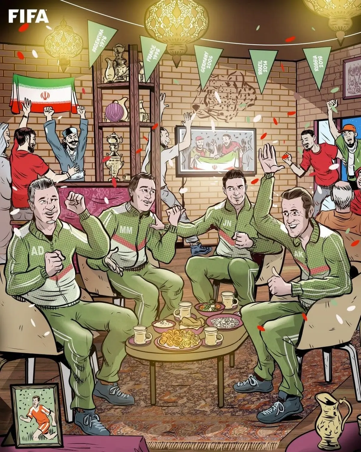 تصویر صفحه رسمی فیفا از صعود تیم ملی ایران به جام جهانی 