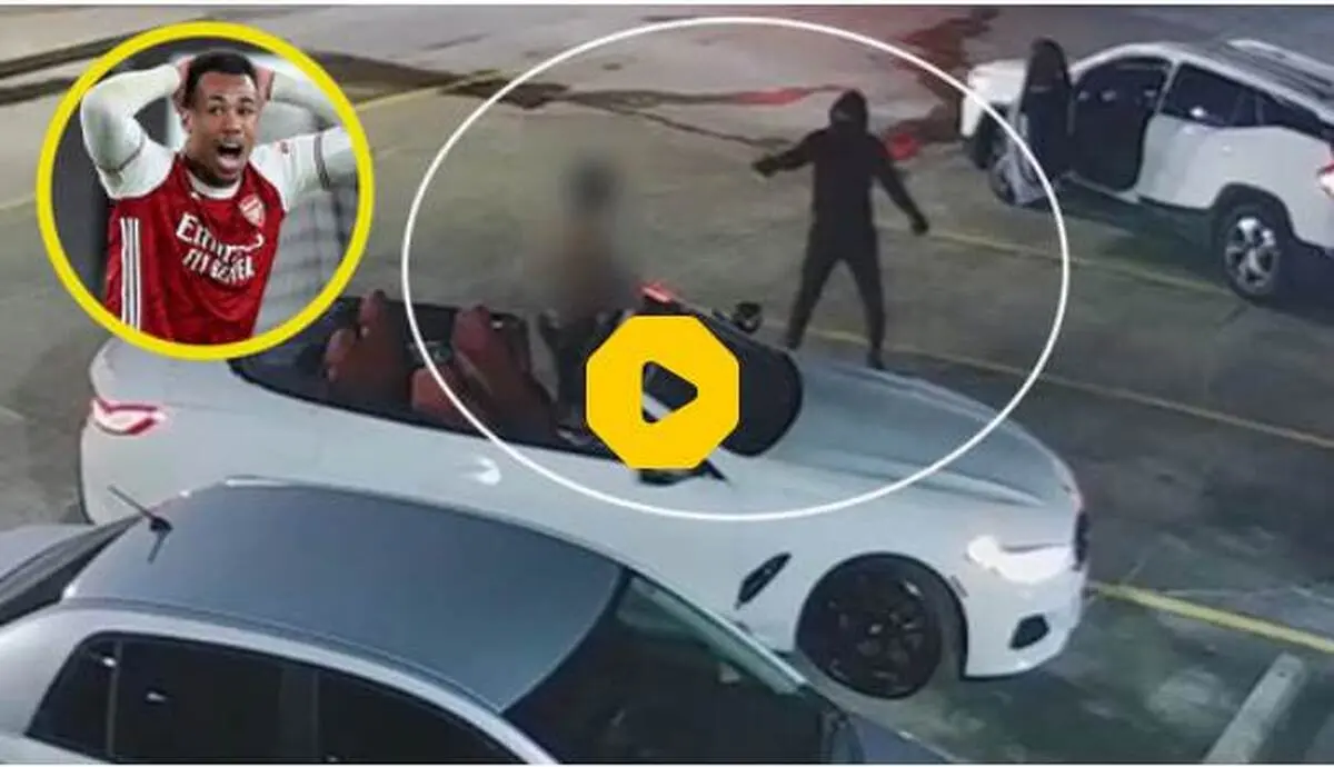 اولین ویدئو از لحظه سرقت مرسدس بنز و زورگیری از مدافع آرسنال+ ویدئو 