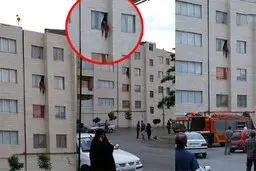 لحظه‌ی نجات طاقت فرسای یک خانم جوان حین خودکشی در مشهد! + ویدئو