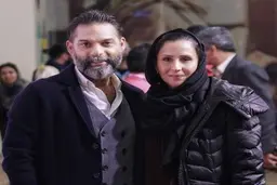  پیمان معادی و همسرش 