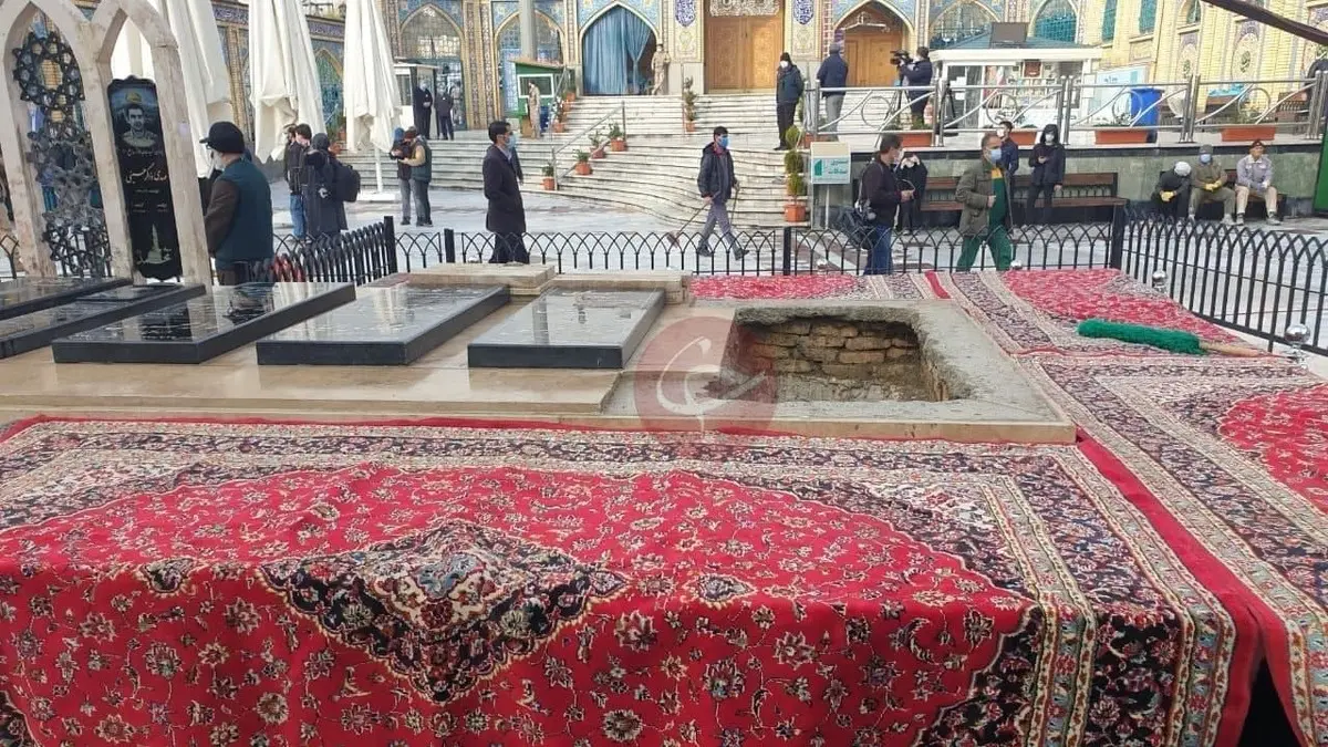  محل تدفین شهید فخری زاده در امام زاده صالح