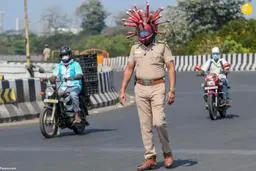  هشدار متفاوت یک پلیس درباره کرونا 