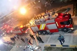آتش سوزی در یک مرکز درمان و توانبخشی روانپزشکی روان آسای در خیابان ولیعصر | در حال حاضر این حادثه دو مصدوم داشته  +فیلم