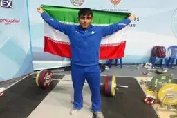 ۳ طلای وزنه‌برداری ۱۰۲ کیلوگرم آسیا برای ایران |  رسول معتمدی قهرمان شد