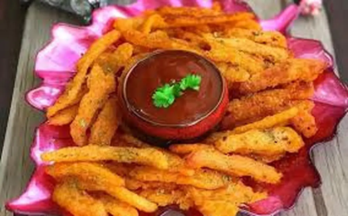 طرز تهیه سیب‌زمینی کرانچی سوخاری | با دیپ چدار و سالسا +ویدئو