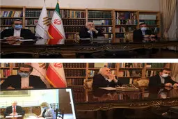 
 ظریف و همتای ایرلندی تماس تلفنی برقرار کردند+عکس
