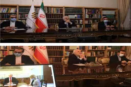 
 ظریف و همتای ایرلندی تماس تلفنی برقرار کردند+عکس