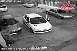 سرقت خودرو به همراه یک نوزاد در تهران 