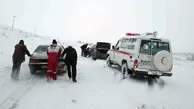 وضعیت اضطراری برای کوهرنگ | بارش برف و کولاک باعث مسدود شدن جاده‌ها شده است!