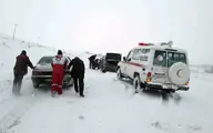 وضعیت اضطراری برای کوهرنگ | بارش برف و کولاک باعث مسدود شدن جاده‌ها شده است!