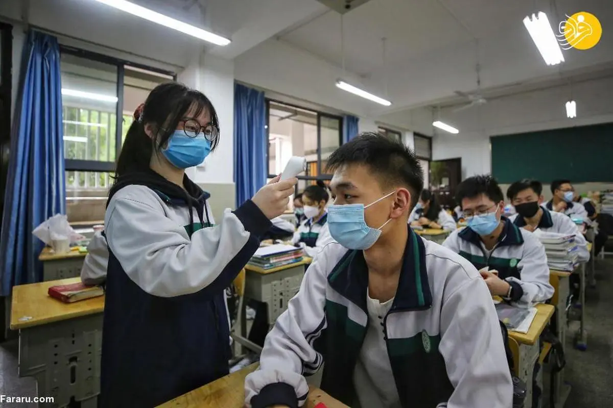 مدارس ووهان چین بازگشایی شد 