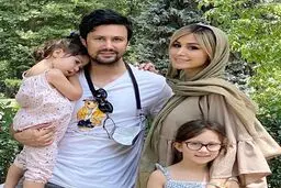 شاهرخ استخری همسر و فرزندانش را ترک کرد + عکس