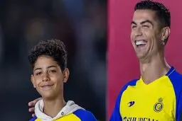 پسر رونالدو رسما عربستانی شد | عربی سلام دادنش خیلی جالب بود! + ویدئو