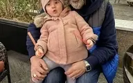 دلبری دختر کوچک مهران غفوریان برای پدرش موقع خواب + عکس