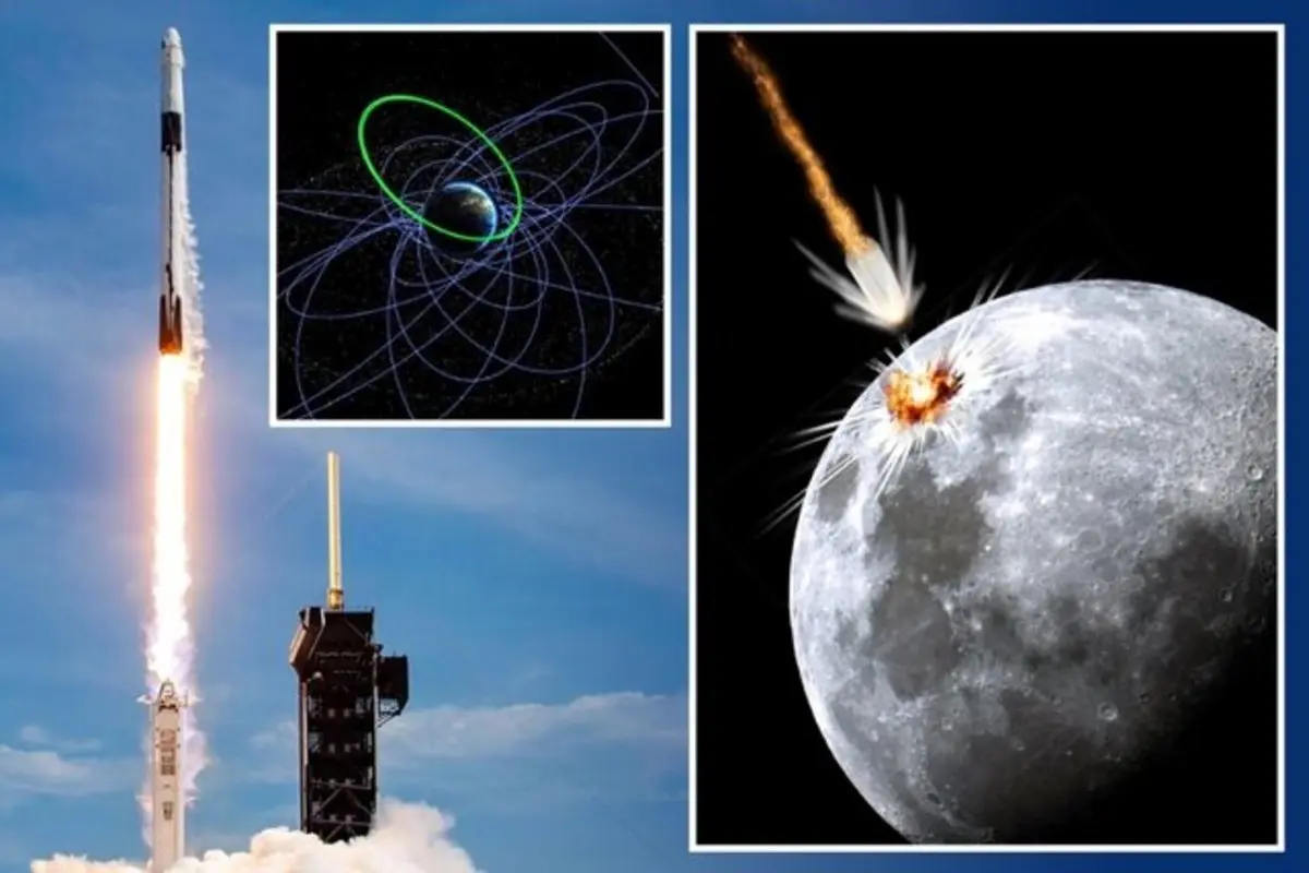 احتمال برخورد موشک "اسپیس‌ایکس" به ماه 