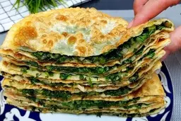 طرز تهیه نان اسفناج | ترکیبی از سبزیجات تازه و پنیر فتا +ویدئو