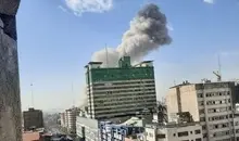 تصاویری از انفجار در محدوده میدان پاستور تهران