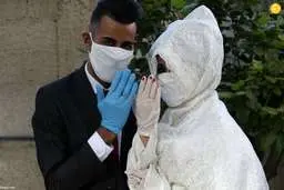  تصاویرمراسم جشن عروسی در کشورهای درگیر کرونا 