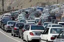  بارش باران در جاده‌های گلستان، اردبیل و مازندران وترافیک سنگین در جاده چالوس