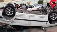 حادثه   |   بر اثر واژگونی ۲ دستگاه خودرو  ۱۱ نفر زخمی شدند.