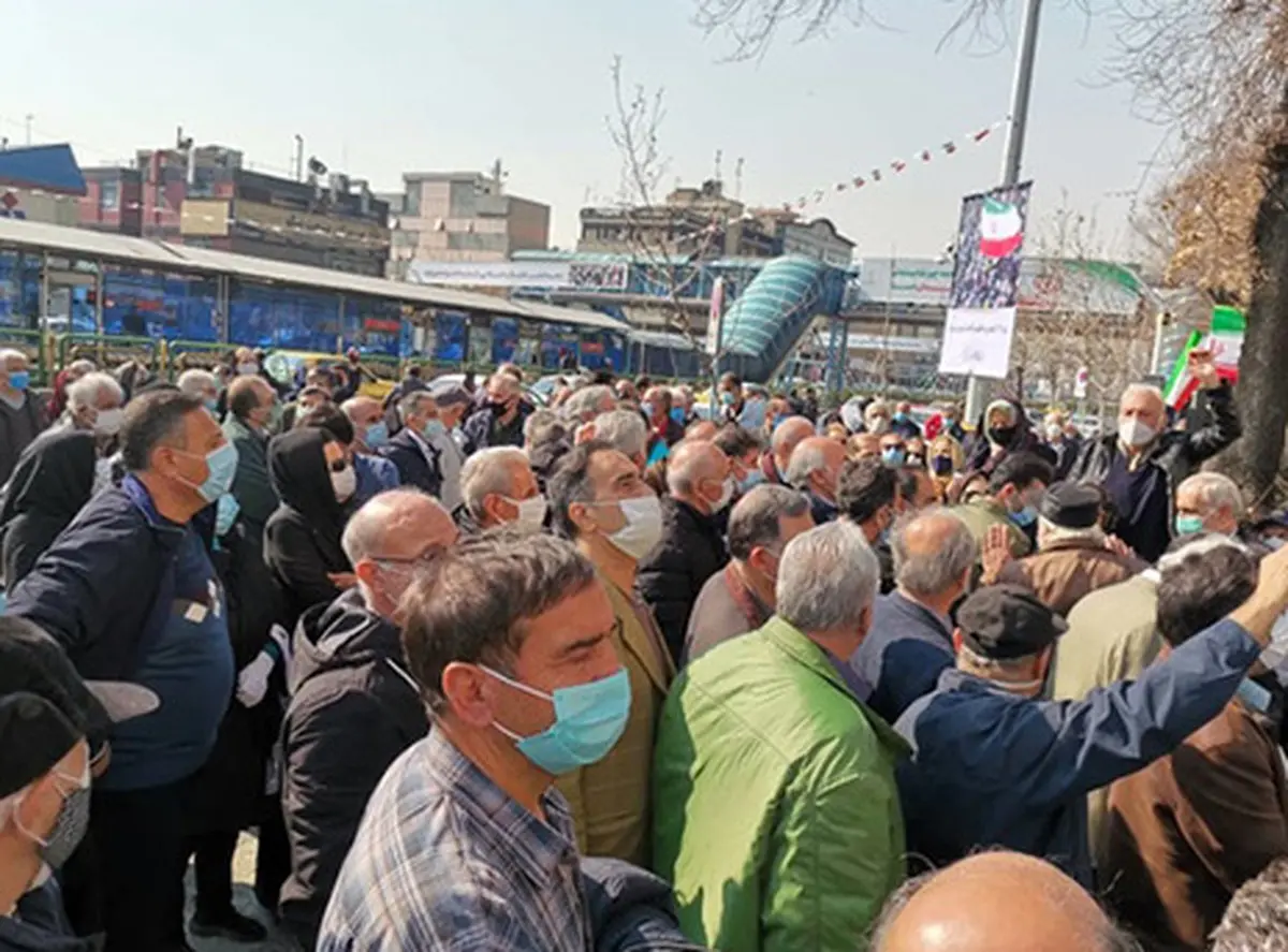 یک بازنشسته بازداشت شد! | در تجمع روز گذشته بازنشستگان یک بازنشسته بازداشت شد


