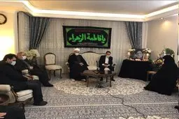 حضور رئیس‌ دفتر روحانی در منزل مرحوم شهیدی