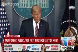 پخش سخنان ترامپ به دلیل دروغ پردازی قطع شد + ویدئو