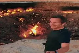 "دروازه جهنم" گودالی مرموز در ترکمنستان که چهل و هشت سال است بی‌وقفه می‌سوزد!+ویدئو