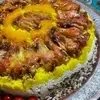 پلو مجلسی با ته‌دیگ بال‌مرغ مناسب برای مهمونی شام | سفره‌ای شاهانه با پلو ته‌انداز زعفرانی و بال‌مرغ خوش‌رنگ
