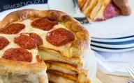 برای کسایی که عاشق پیتزا هستن از این کیک پیتزا ها درست کنید | طرز تهیه کیک پیتزا +ویدیو