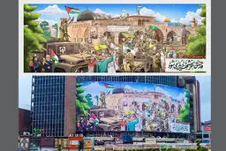  قدس خرمشهر دیگر می‌شودجدیدترین دیوارنگاره میدان ولیعصر(عج)