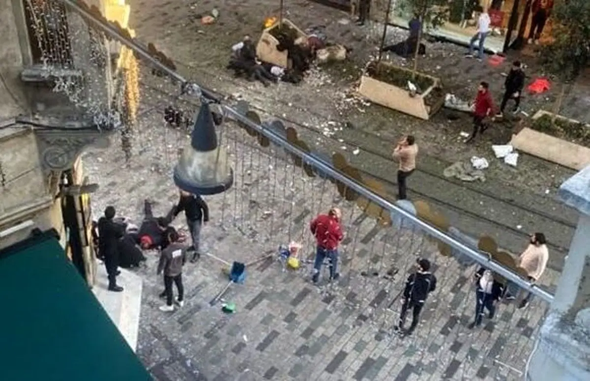 انفجار مهیب در مرکز استانبول | ۱۱ نفر زخمی شدند+ویدئو 