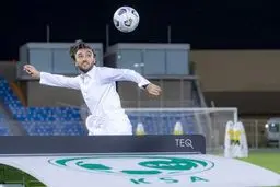 تصویری جالب و متفاوت از وزیر ورزش عربستان