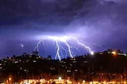 پیش‌بینی وزش باد شدید و رعد و برق در تهران