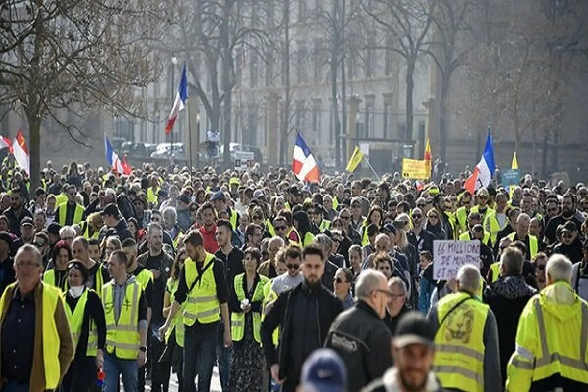 سی و نهمین هفته اعتراضات جلیقه زردها در فرانسه برگزار شد