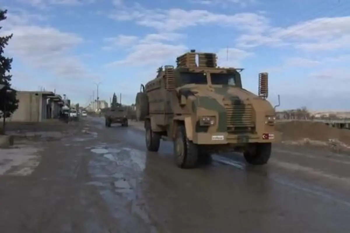 حمله ارتش ترکیه به کاروان نیروهای نظامی سوریه در ادلب