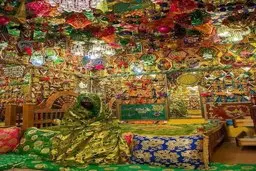 حجله عروس و داماد به سبک سنتی در بندرلنگه! + تصاویر