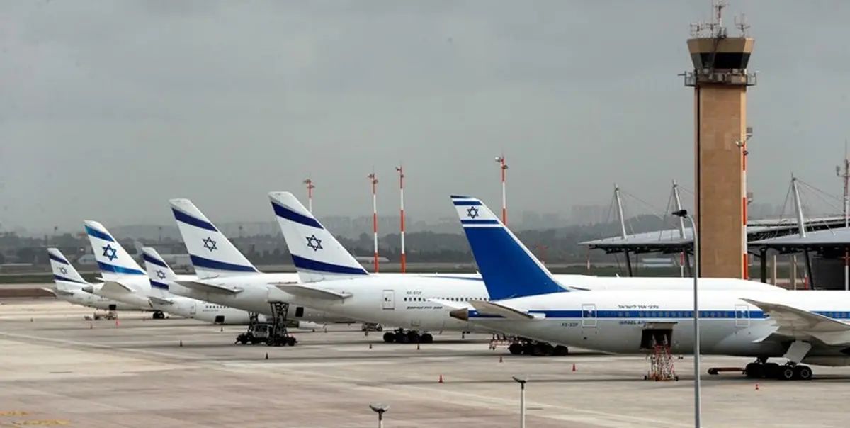 یک هواپیما از مبدا ریاض در فرودگاه تل آویو به زمین نشست 