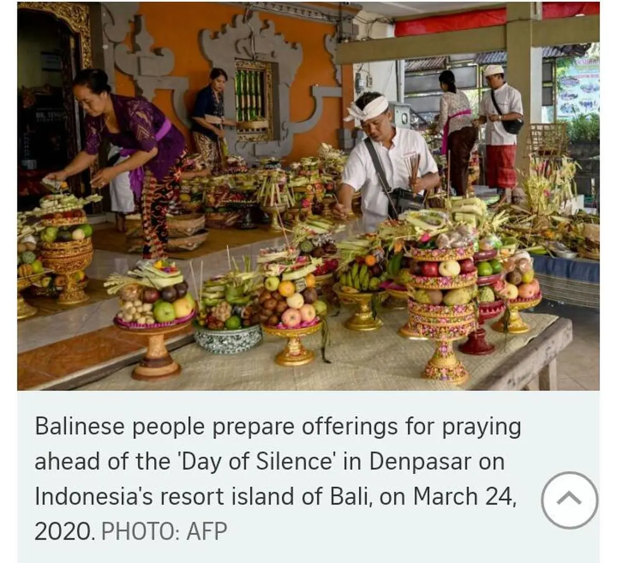 مردم بالی هر سال نو را در قرنطینه می گذرانند 