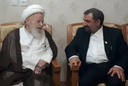 محسن رضایی: به طور ناشناس تاکسی و اتوبوس سوار می‌شوم| دیدار محسن رضایی با آیت الله محفوظی