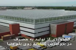  کشاورزی از تولید به مصرف در بزرگترین ‌گلخانهٔ روی بام دنیا
+ ویدئو