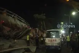 فیلم: فروریختن هتل محل قرنطینه مبتلایان به کرونا در چین 