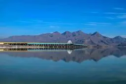 دریاچه ارومیه بازهم کوچک‌تر شد