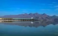 دریاچه ارومیه بازهم کوچک‌تر شد