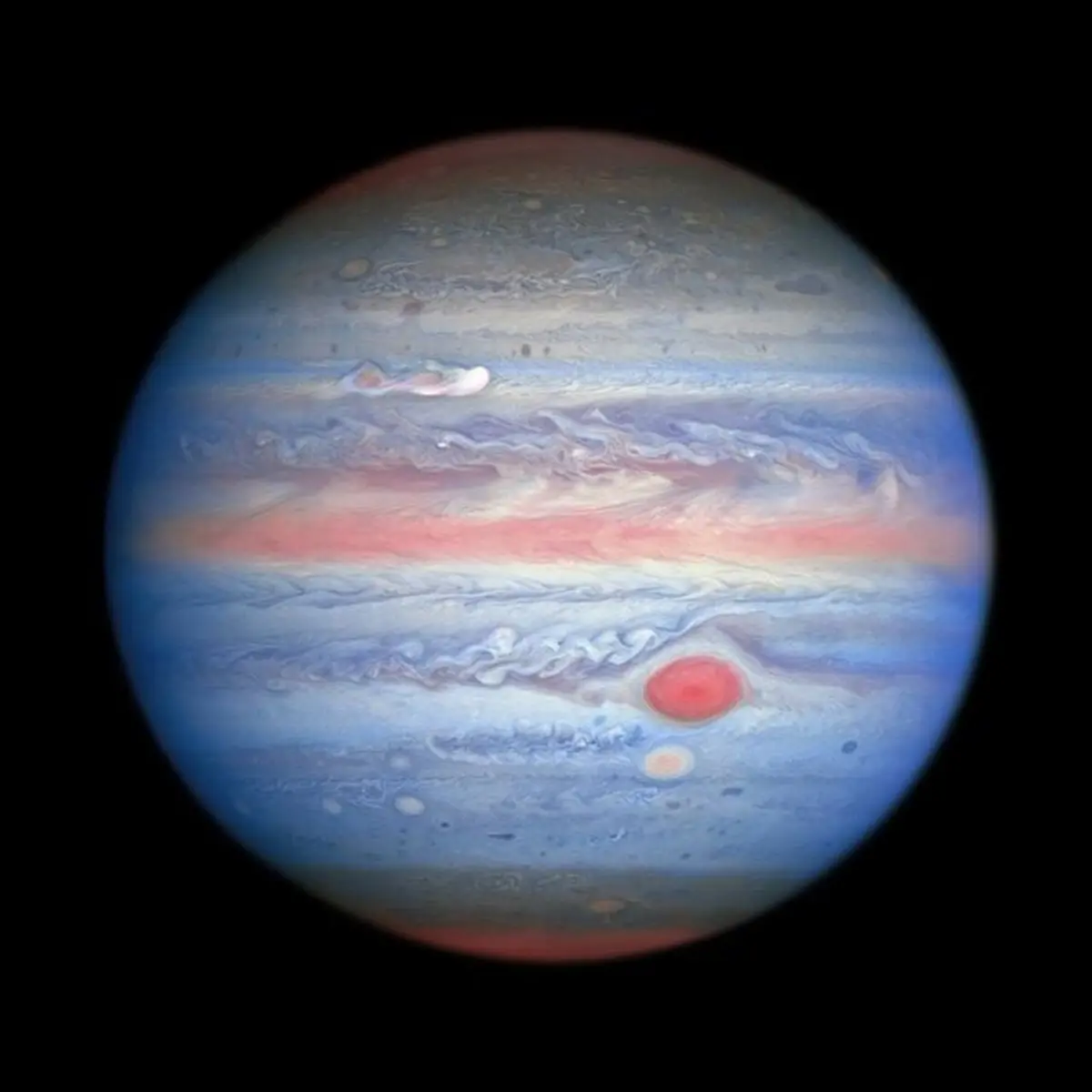 تصویر روز سیاره مشتری  توسط تلسکوپ فضایی هابل