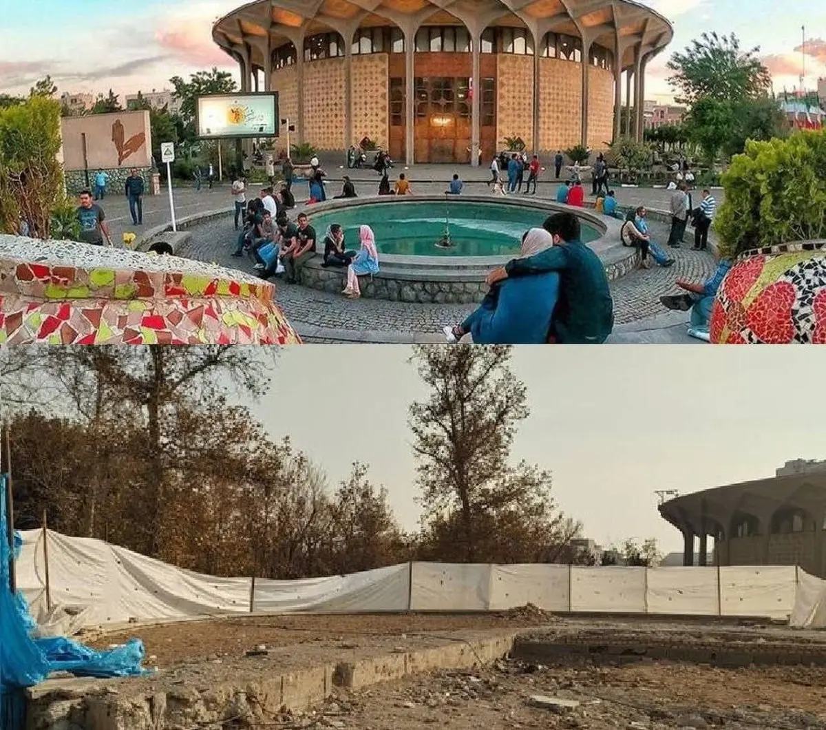 زاکانی، حوض تئاتر شهر را با خاک یکسان کرد!