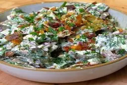 این سالاد سیب زمینی کبابی زیاد ترند شده بنظرم امتحان کنین خوشمزه نظر میاد | طرز تهیه سالاد سیب زمینی کبابی +ویدیو