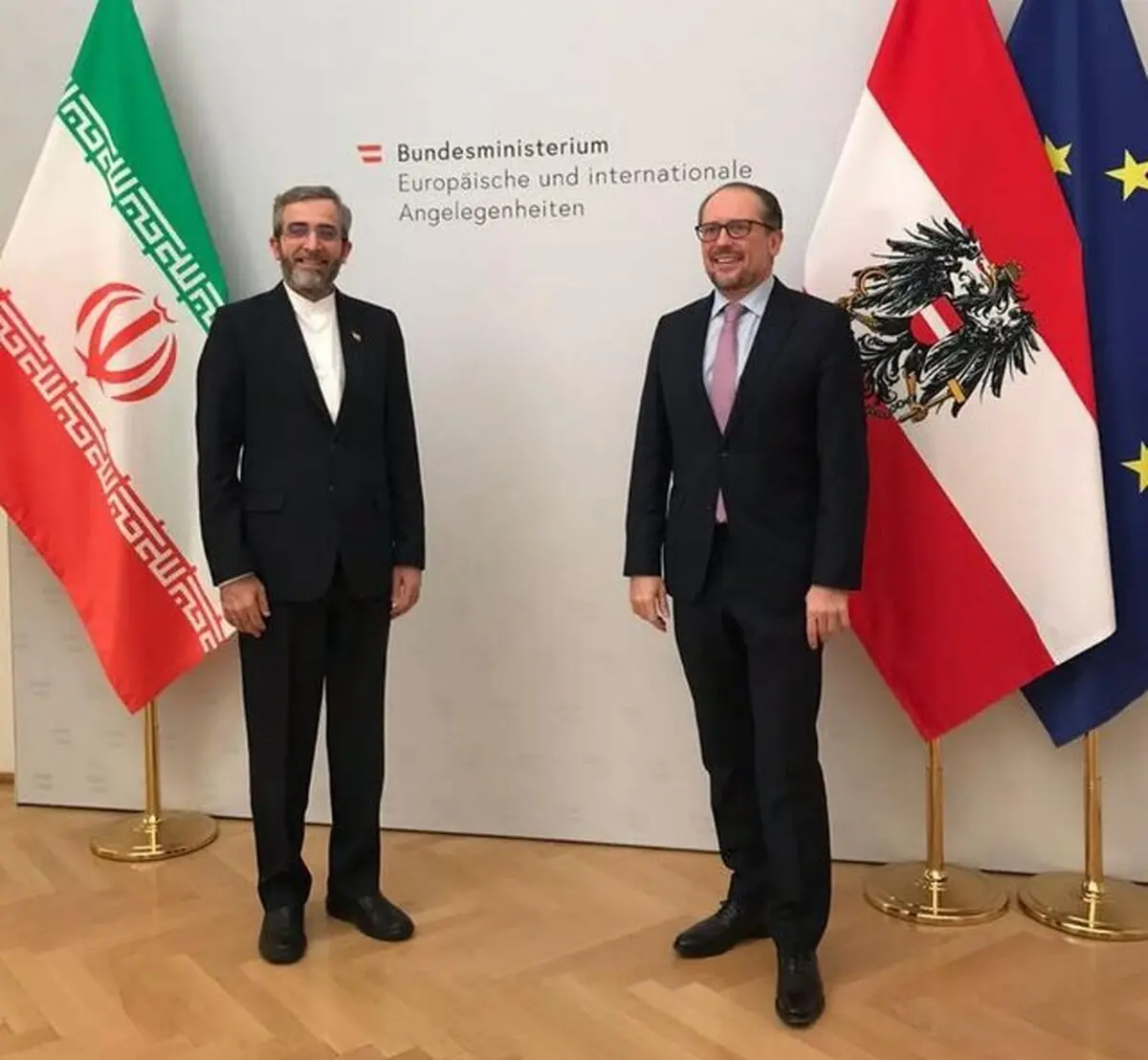 دیدار باقری با وزیر گخارجه اتریش