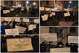 دانشجویان در مقابل شورای عالی امنیت ملی در پی ترور فخزی‌زاده+عکس